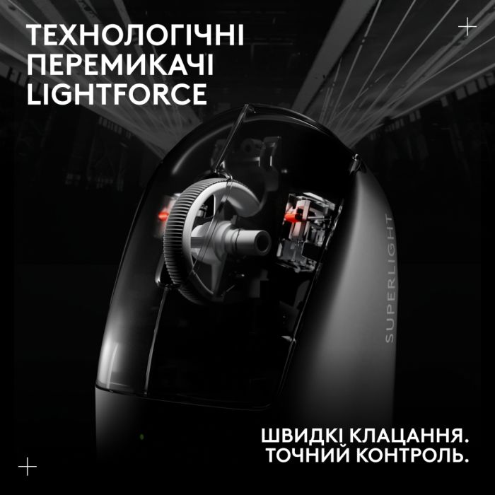 Мишка Logitech G Pro X Superlight 2 Lightspeed Wireless Black (910-006630)
