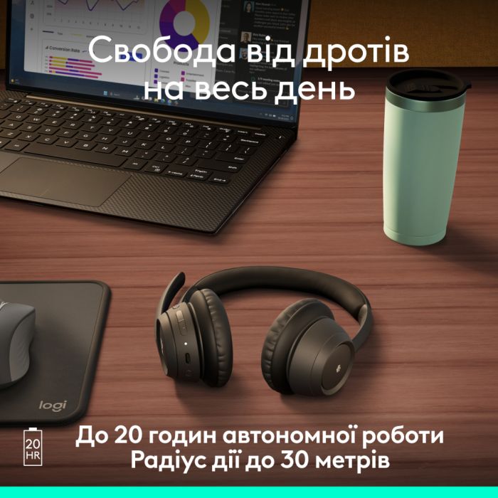 Навушники Logitech Zone 305 for Business Bluetooth Black (981-001458)