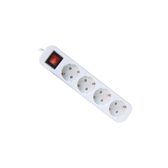 Мережевий подовжувач Defender S450 5.0 m 4 роз switch white (99239)