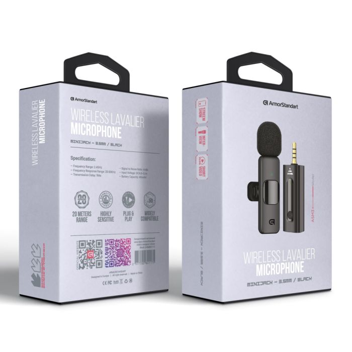 Мікрофон Armorstandart ASM3 mini-jack 3.5 мм Black (ARM80117)