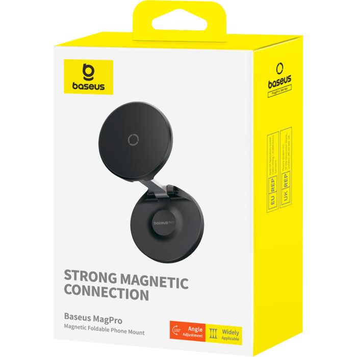 Універсальний автотримач Baseus MagPro Magnetic Foldable Phone Mount Cluster Black (B10564101121-00)