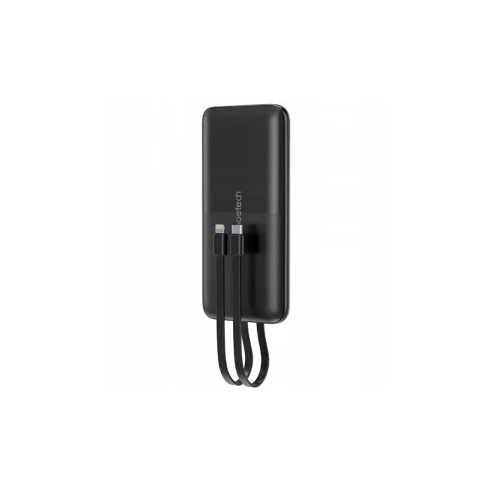 Батарея універсальна Choetech 10000mAh 22,5W, MicroUSB, USB-A, USB-C, build-in USB-C/Lightning cable (B654-BK)