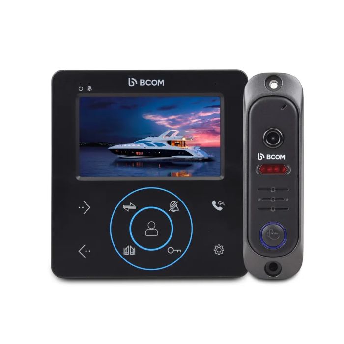 Комплект відеодомофона BCOM BD-480M Black Kit