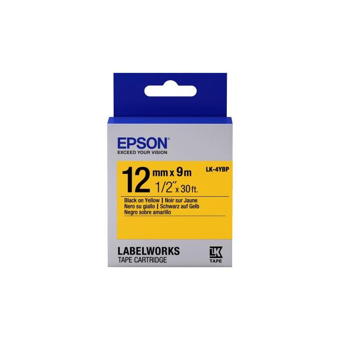 Стрічка для принтера етикеток Epson LK4YBP (C53S654008)