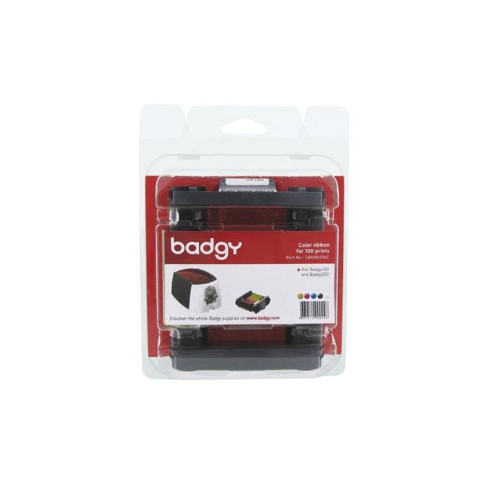 Ріббон Evolis до принтера Badgy100, Badgy200, YMCKO, 100 відбитків (CBGR0100C)