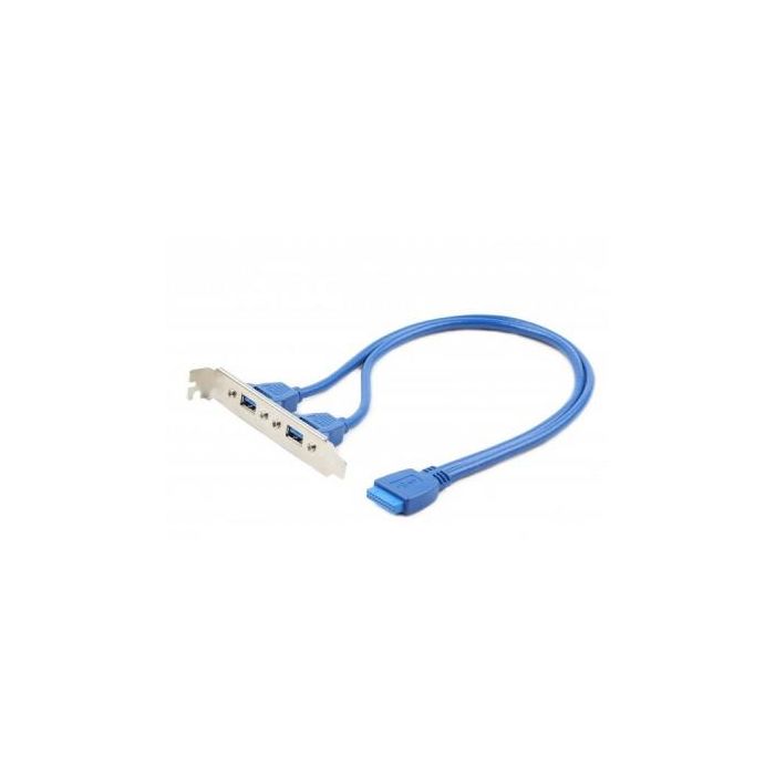 Кабель для передачі даних USB 3.0 розетка на кронштейні 10P 45 см Cablexpert (CC-USB3-RECEPTACLE)