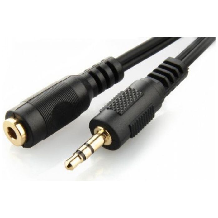 Кабель мультимедійний 3.5mm M to 3.5mm F 5.0m Cablexpert (CCA-421S-5M)
