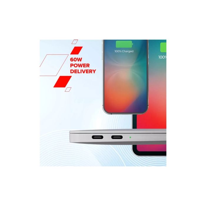 Дата кабель USB-C to USB-C 1.0m OnWire 60CL C-C 60W COLOR Braided 1m Black Canyon (CND-CCAP60AB10B)