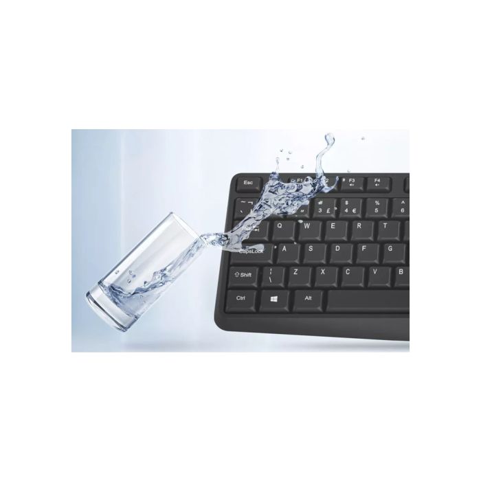 Клавіатура Canyon KB-W01 Water resistant Wireless UA Black (CNE-CKEYW01)