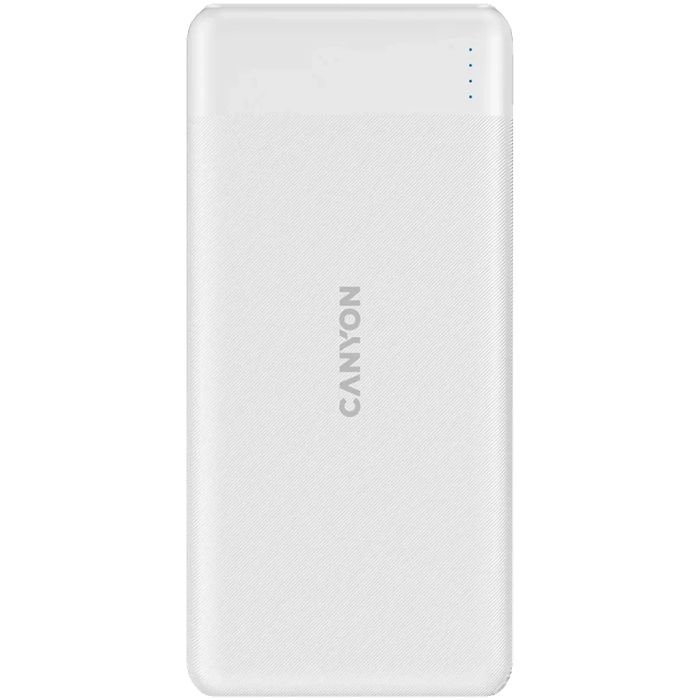 Батарея універсальна Canyon PB-109 10000 mAh PD/18W QC/3.0/20W White (CNE-CPB1009W)