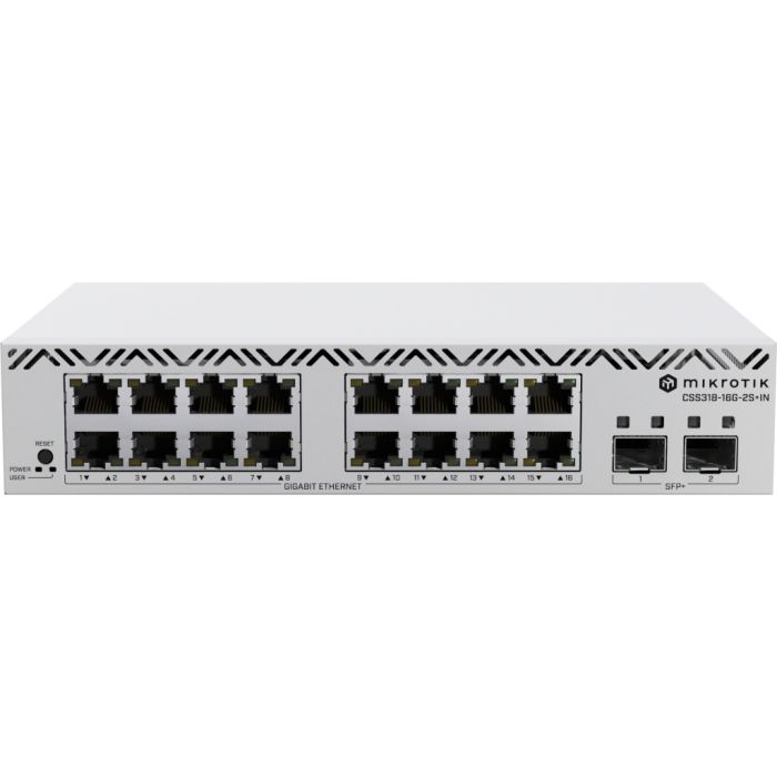 Комутатор мережевий Mikrotik CSS318-16G-2S+IN