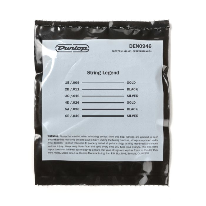 Струни для гітари Jim Dunlop Nickel Wound Electric Guitar Strings (09-46) (DEN0946)
