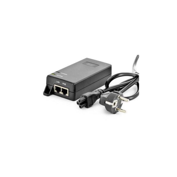 Адаптер PoE Digitus PoE Ultra 802.3at, 10/100/1000 Mbps, Output max. 48V, 60W (DN-95104)