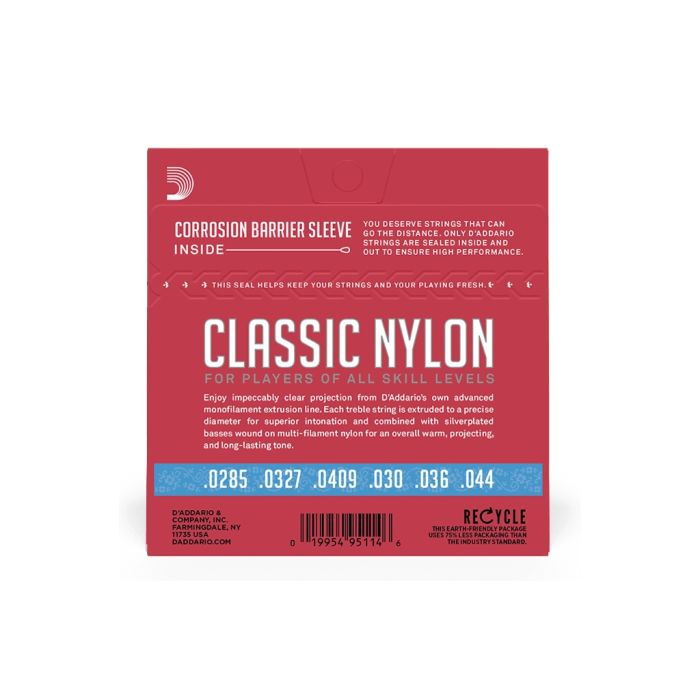 Струни для гітари D'Addario Student Classics Hard Tension (EJ27H)