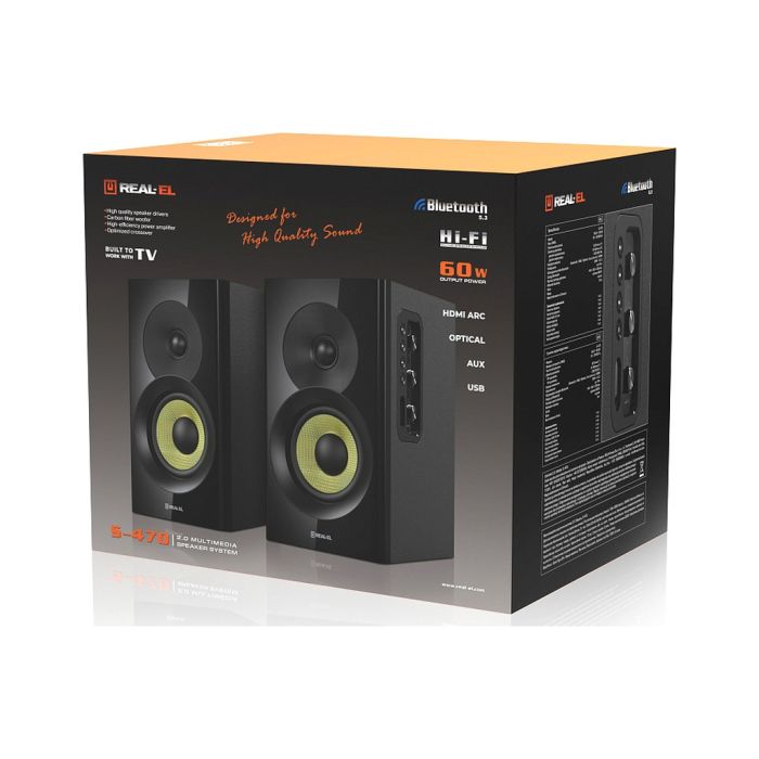 Акустична система REAL-EL S-470 Black (EL121200018)