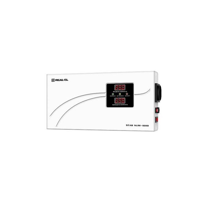 Стабілізатор REAL-EL STAB SLIM-1000, white (EL122400007)