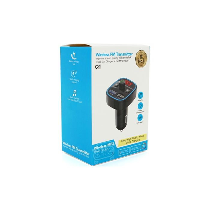 FM модулятор Voltronic Q1, 1.5A, FM, USB, TF (FM-Q1)