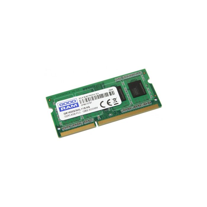 Модуль пам'яті для ноутбука SoDIMM DDR3 4GB 1600 MHz Goodram (GR1600S364L11S/4G)