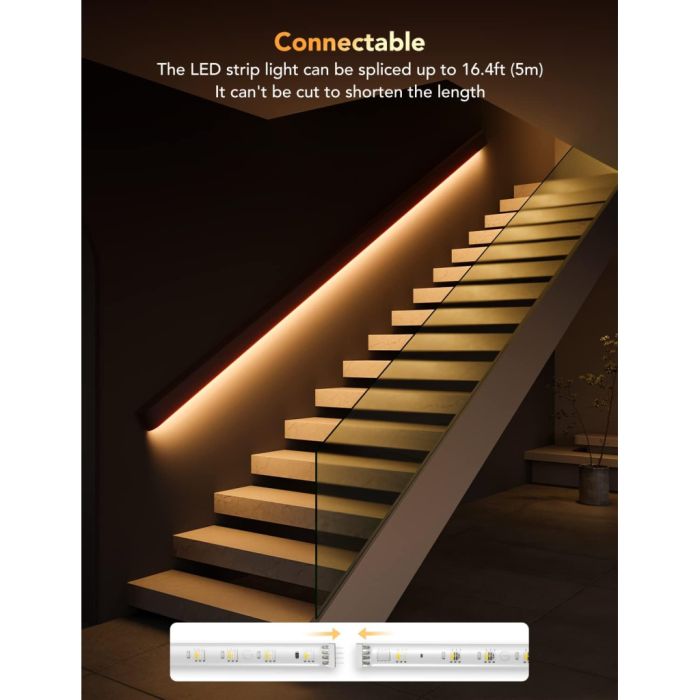 Світлодіодна стрічка Govee H100E LED Compatible extension of H61E1, 1.0m, RGBIC , WI-FI/Bluetooth, white (H100E0D1)