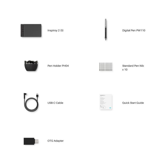 Графічний планшет Huion Inspiroy 2 S (H641P)