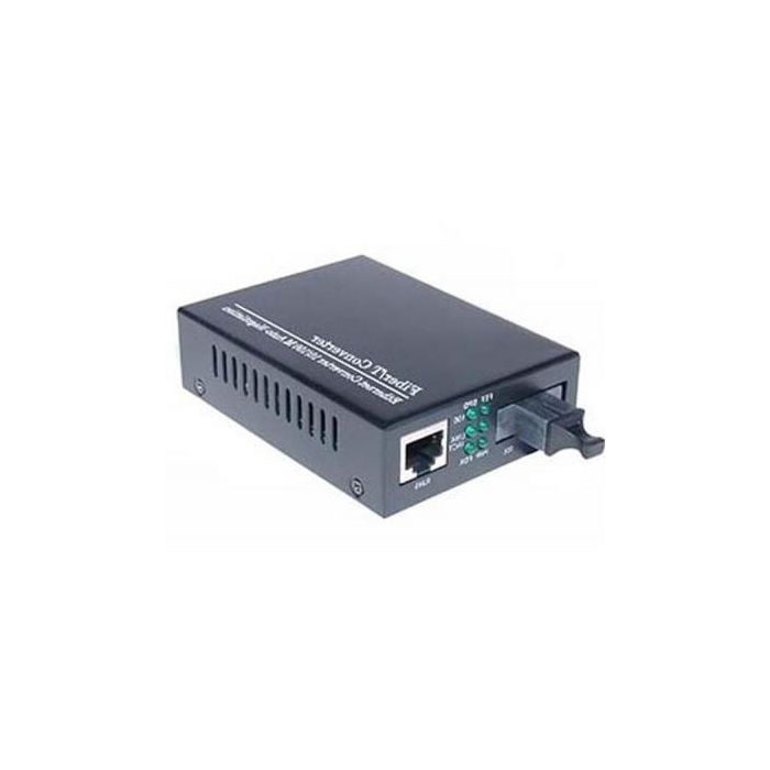 Медіаконвертер Merlion 10/100Base-TX to 100Base-F 1310нм, SM, SC/RJ-45, 25 км + БП (HTB-3100A / 1310_WDM)