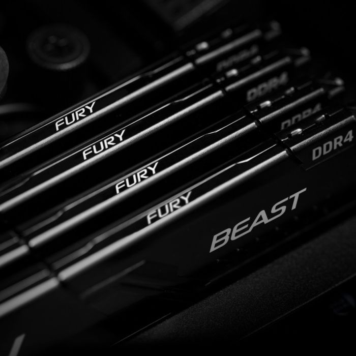 Модуль пам'яті для комп'ютера DDR4 8GB 3600 MHz Fury Beast Black Kingston Fury (ex.HyperX) (KF436C17BB/8)