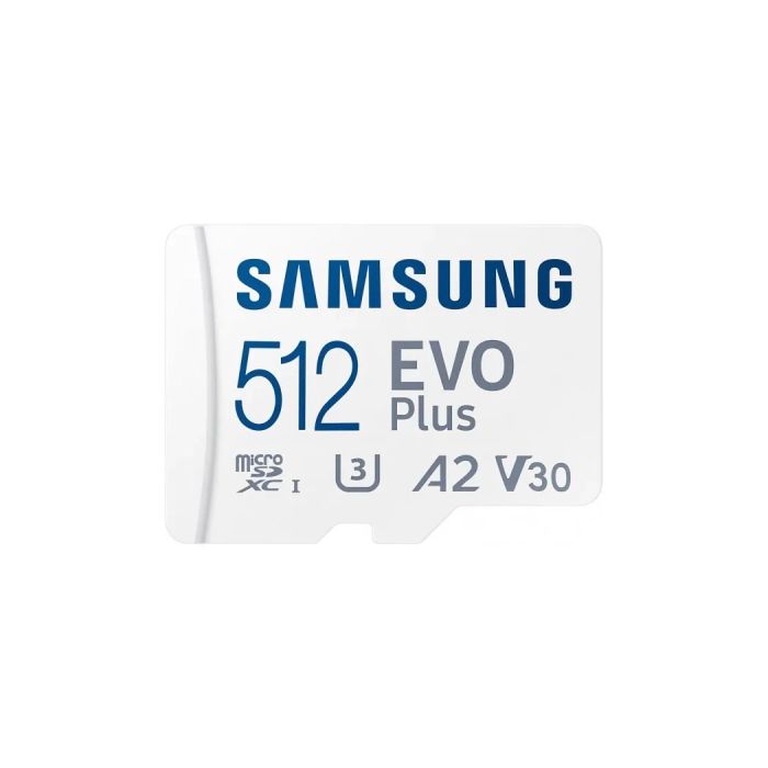 Карта пам'яті Samsung 512 GB microSDXC Class 10 UHS-I U3 V30 A2 EVO Plus+SD Adapte (MB-MC512SA/EU)