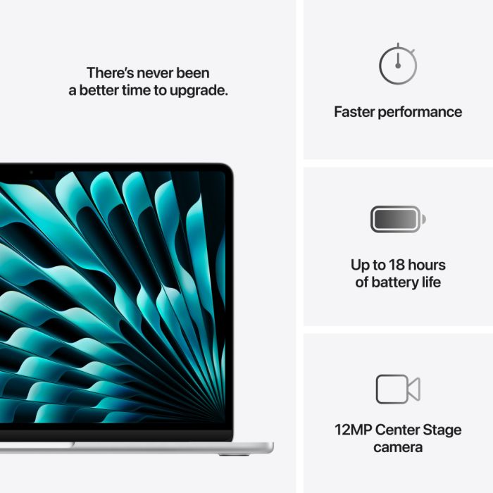 Ноутбук Apple MacBook Air 13 M4 A3240 Silver (MC654UA/A)