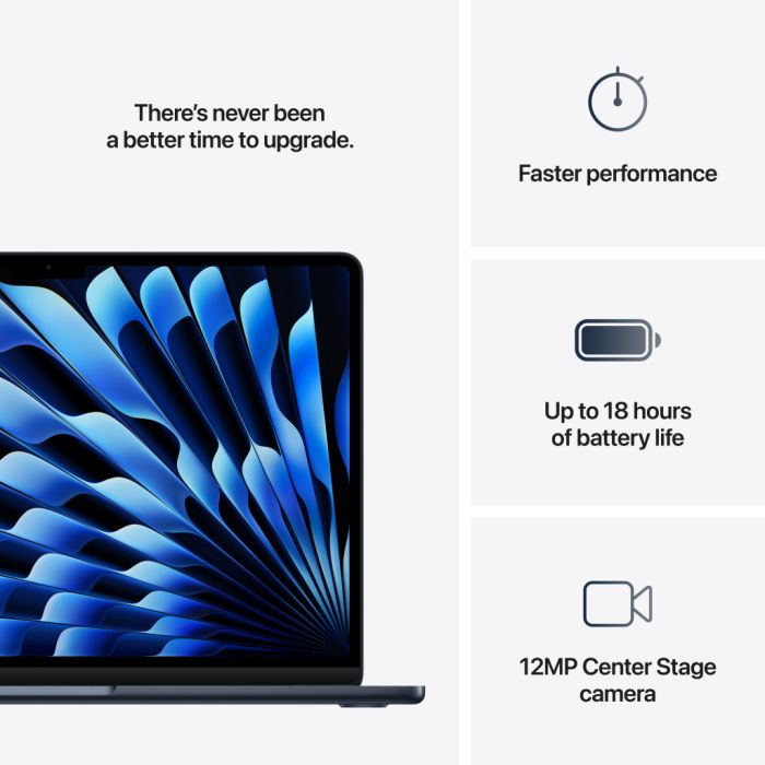 Ноутбук Apple MacBook Air 15 M4 A3241 Midnight (MW1L3UA/A)