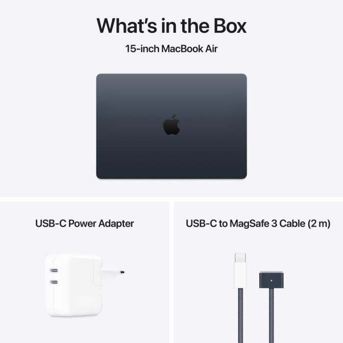 Ноутбук Apple MacBook Air 15 M4 A3241 Midnight (MW1M3UA/A)