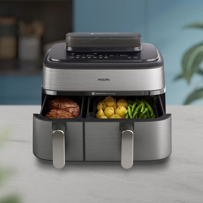 Мультипіч Philips Dual Basket Airfryer 5000 Series (NA555/00)