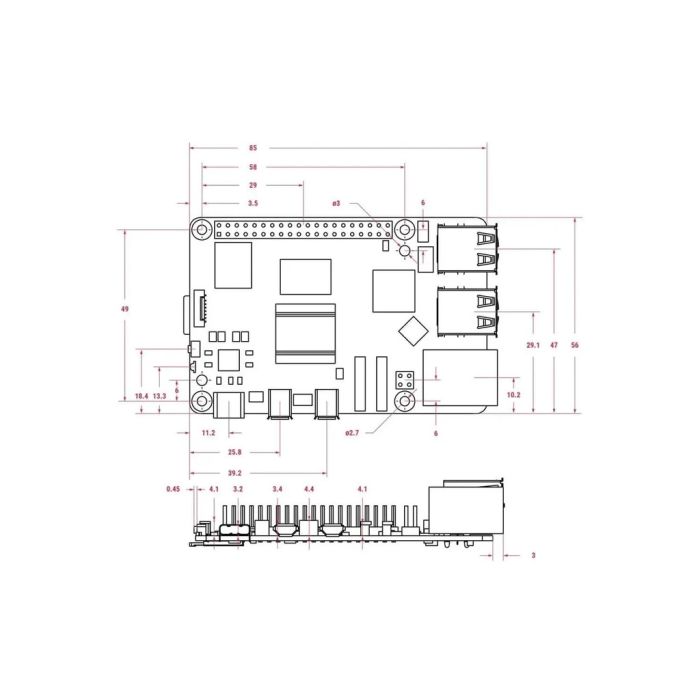 Мікро ПК Raspberry Pi 5 4GB (RPI5-4GB/RPI503)