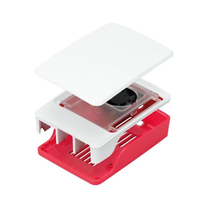 Корпус для Мікро ПК Raspberry Pi Корпус червоно-білий для Raspberry Pi 5 офіційний (SC1159)