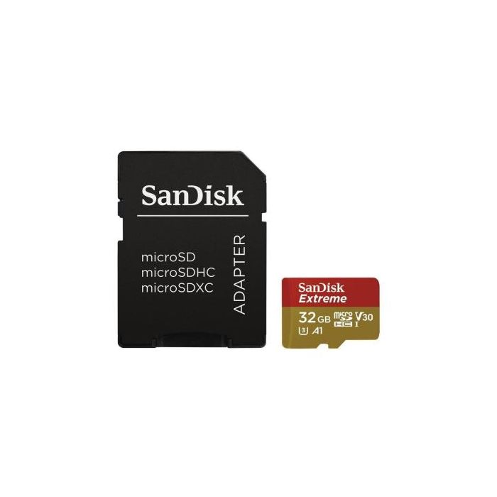 Карта пам'яті SanDisk 32GB microSDHC V30 A1 UHS-I U3 4K Extreme (SDSQXAF-032G-GN6MA)