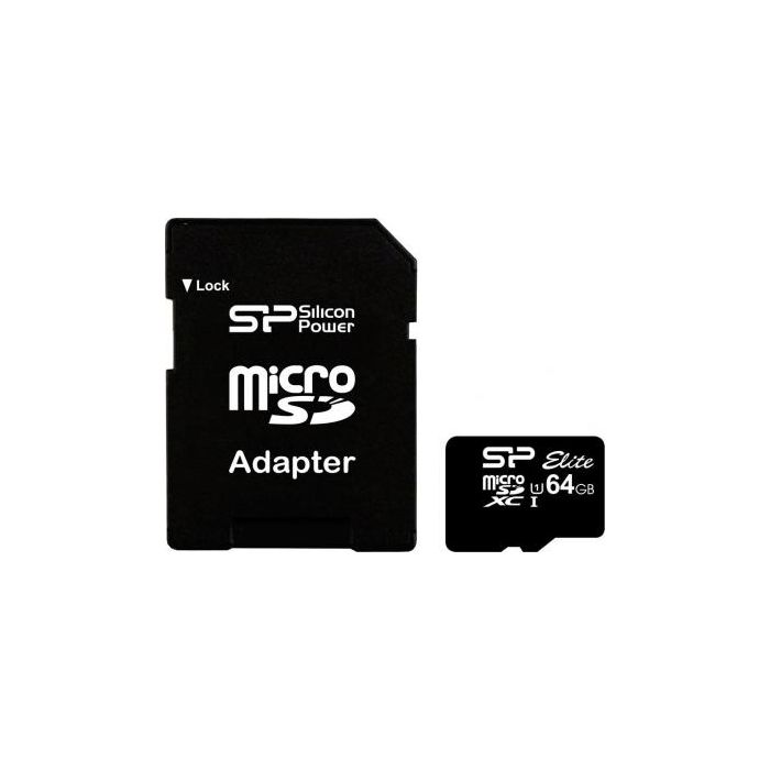 Карта пам'яті Silicon Power 64GB microSDXC Class 10 UHS-ISDR (SP064GBSTXBU1V10SP)