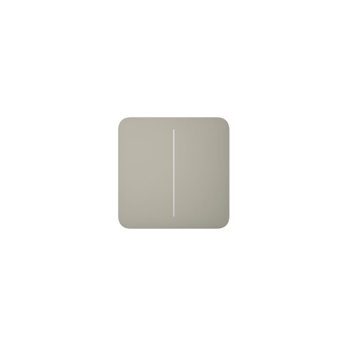 Накладна панель Ajax SoloButton 2-gang /Оливковий (SoloButton 2-gang /Olive)