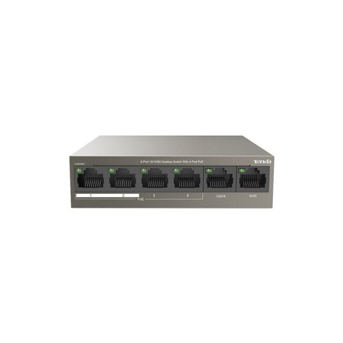 Комутатор мережевий Tenda TEF1106P-4-63W