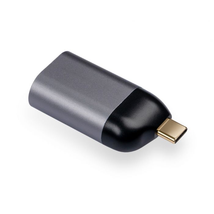 Перехідник USB-C to RJ45 Ethernet 1000Mbps compact Vinga (VCPATCLGBC)