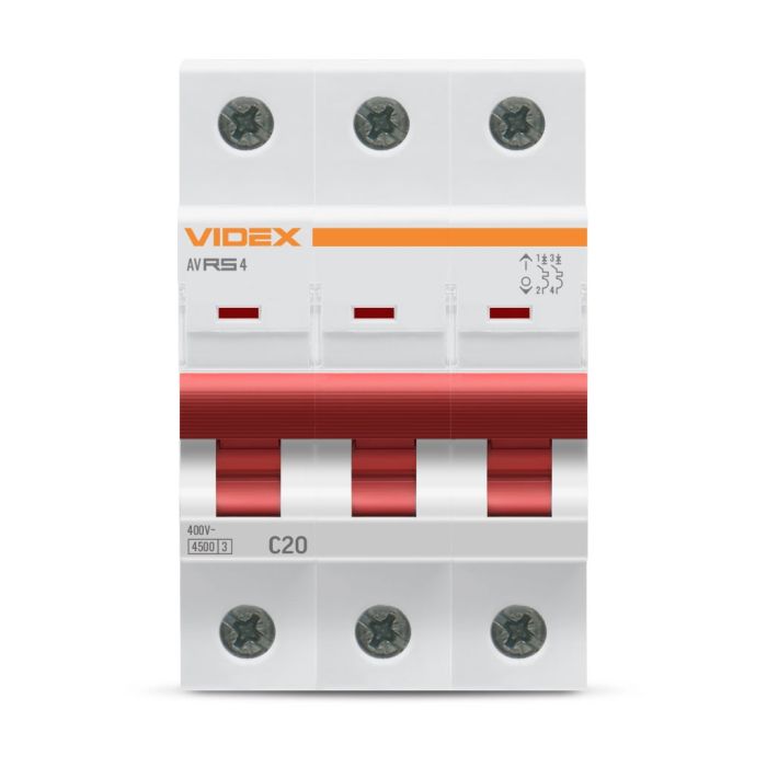 Автоматичний вимикач Videx RS6 RESIST 1п 16А 6кА С (VF-RS6-AV1C16)
