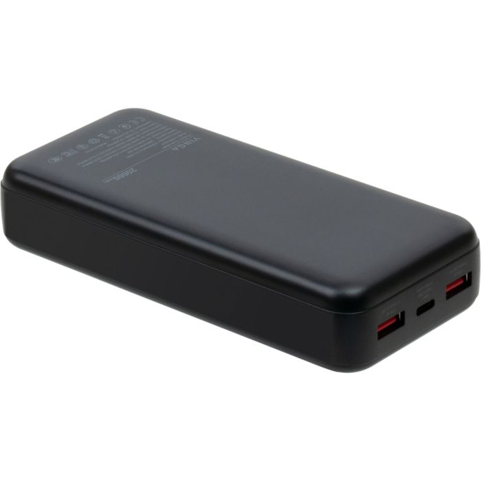 Батарея універсальна Vinga 20000 mAh 22.5W Display Black (VPBB2022)