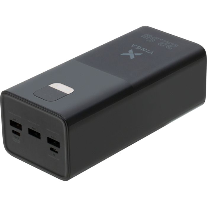 Батарея універсальна Vinga 40000 mAh 22.5W Display Black (VPBB4022)