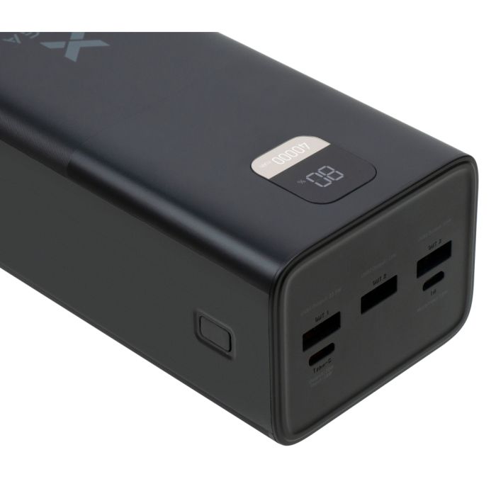 Батарея універсальна Vinga 40000 mAh 22.5W Display Black (VPBB4022)