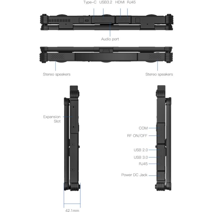 Ноутбук Vinga Scout X14A (X14A-1255321024BWP)