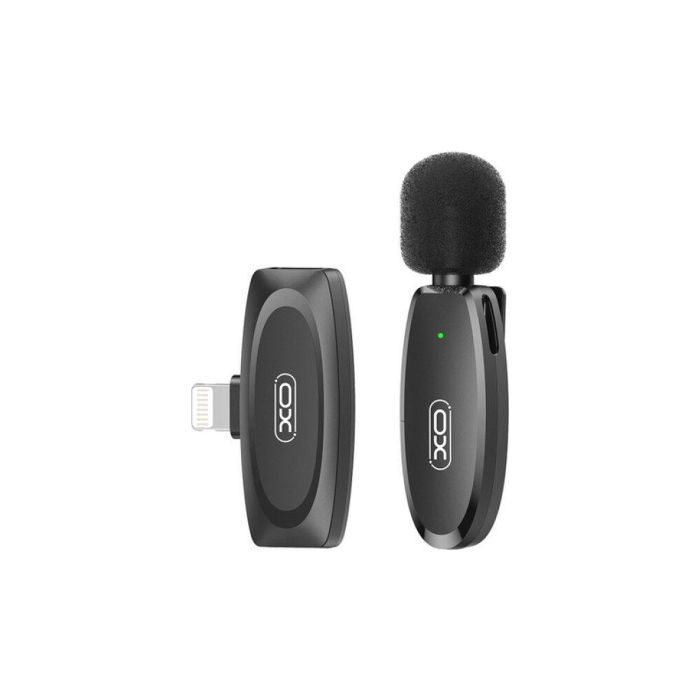 Мікрофон XO MKF08B з придушенням шуму lightning Black (XO MKF08B-IP)