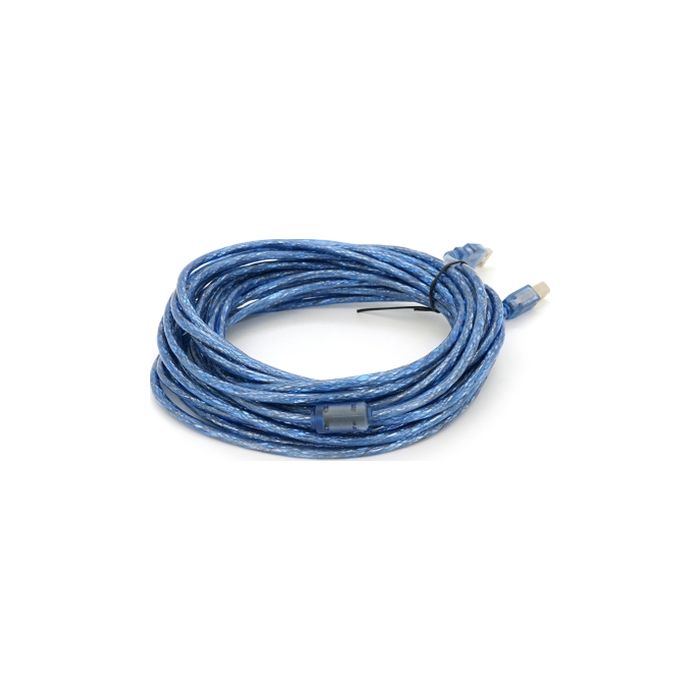 Кабель для принтера USB 2.0 AM/BM 10.0m ferrite blue Voltronic (YT-AM/BM-10TBL)