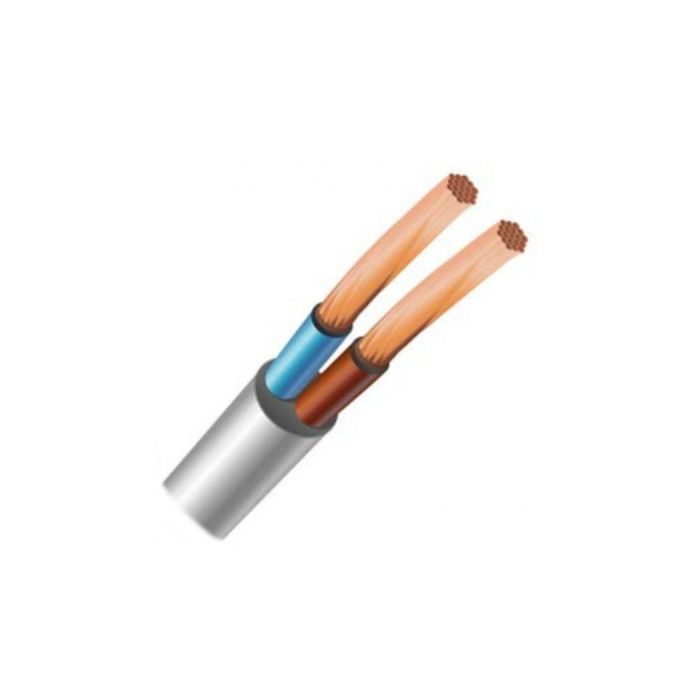Кабель силовий ЗЗКМ 2х0.75 кв.мм гнучкий, 100м (ПВС 2x0,75 ECG)