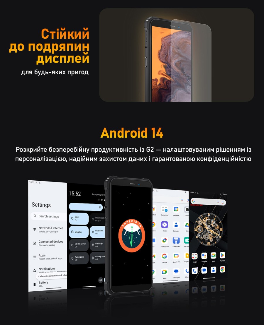 Мобільний телефон OUKITEL G2 4/64GB Black (6931940757744)