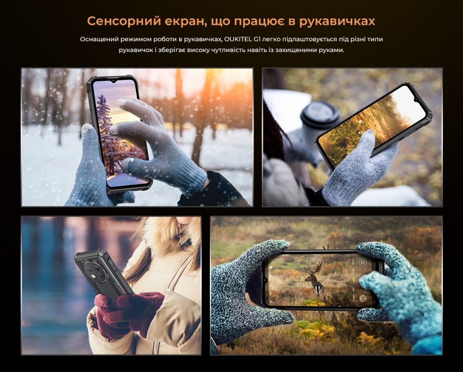 Мобільний телефон OUKITEL G1 6/256GB Black (6931940757874)