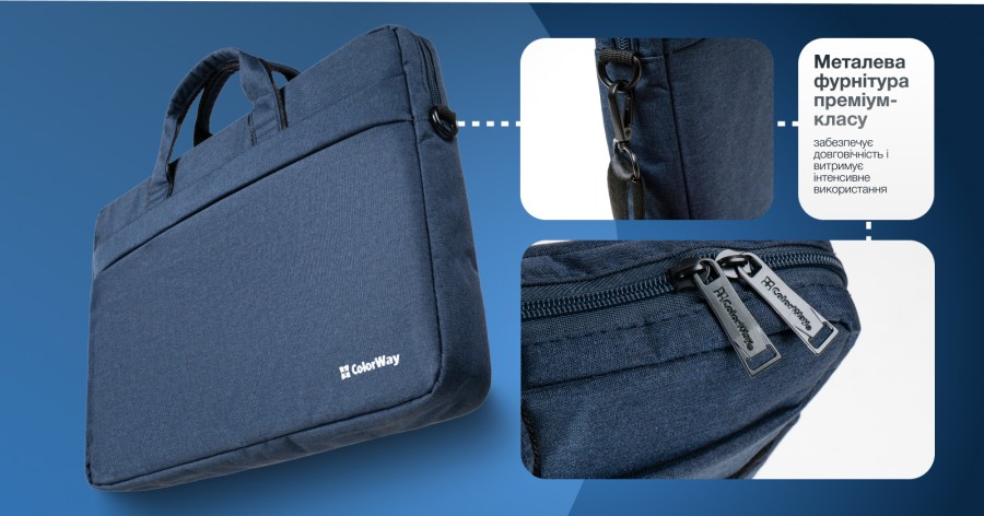 Сумка для ноутбука ColorWay 13.3" Modern Navy (CW-LBM133-NV)