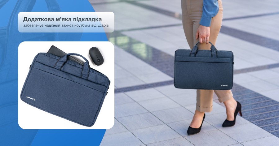 Сумка для ноутбука ColorWay 13.3" Modern Navy (CW-LBM133-NV)